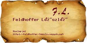 Feldhoffer László névjegykártya